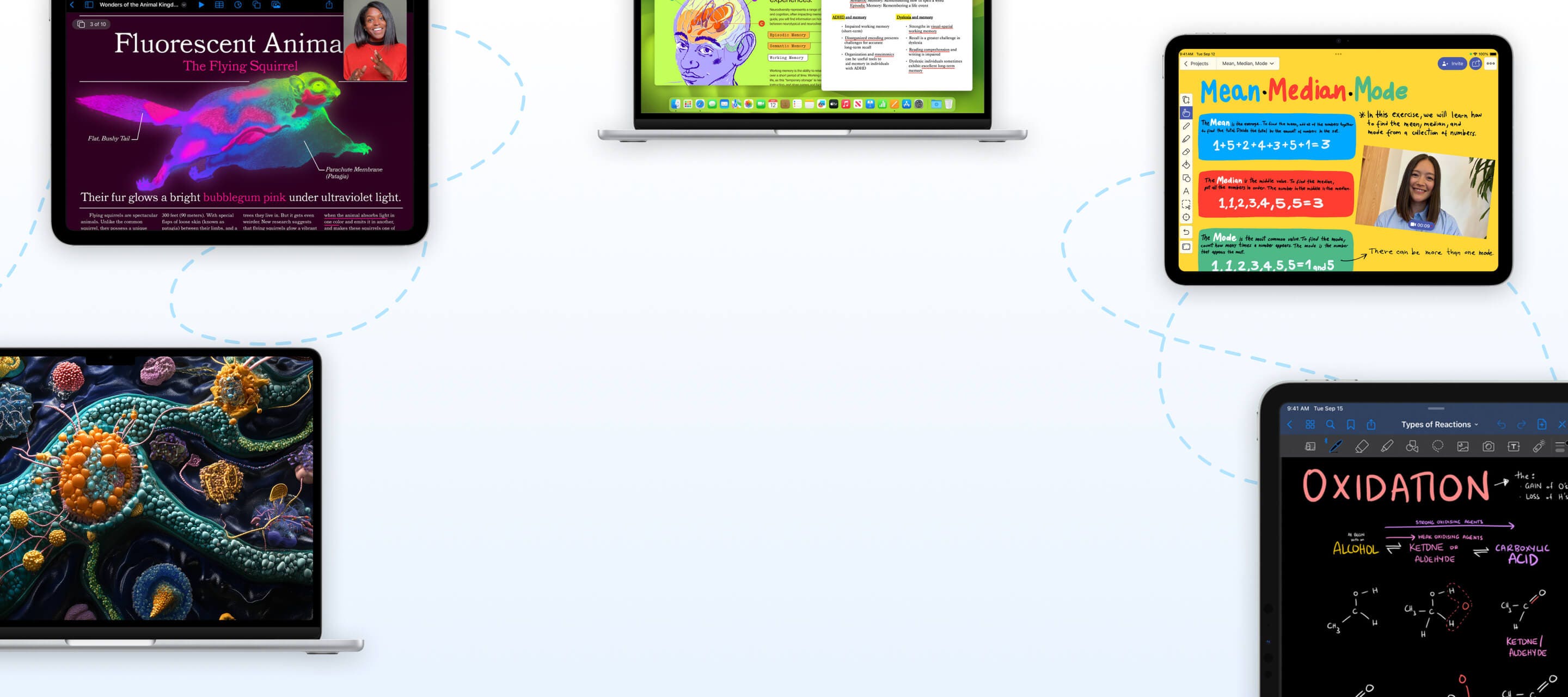 iPad and MacBook showing various Apps