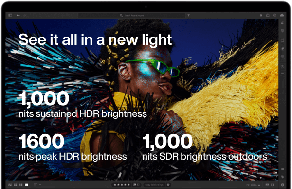 Liquid Retina XDR display provides an expansive workspace for data analysts.