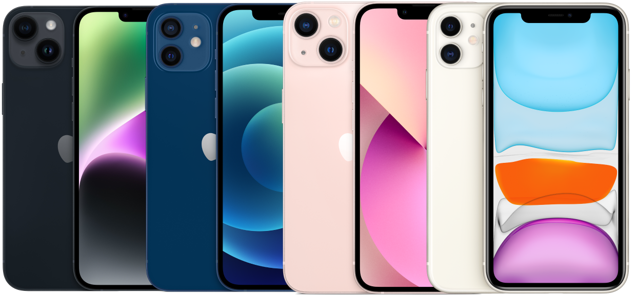 Image of the iPhone range