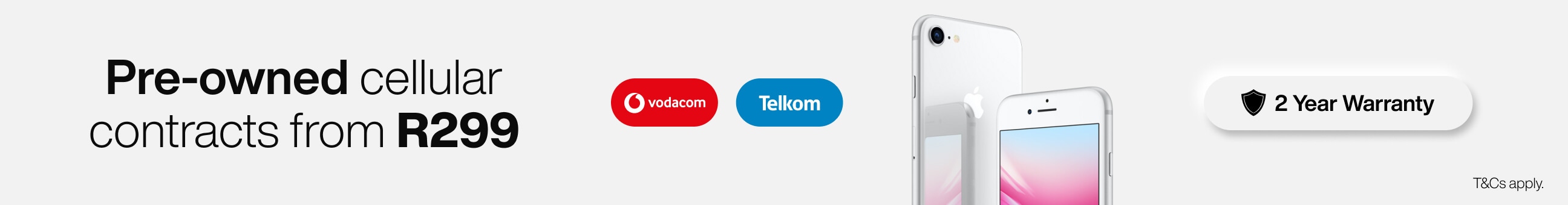 Pre-owned cellular contracts from R299