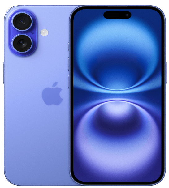 iPhone 16 in ultramarine