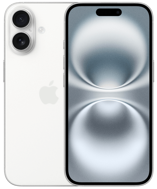 iPhone 16 in white