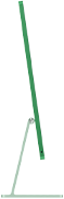 Green iMac facing to the right