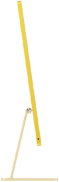 Yellow iMac facing to the right